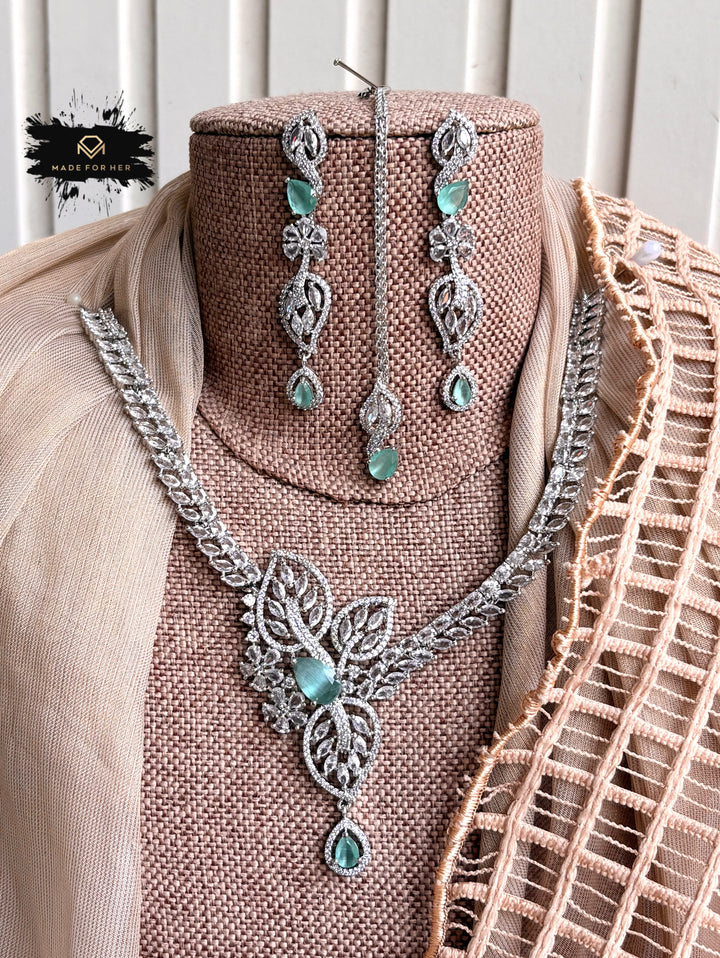 Serenia Zircon Necklace Set - KFS1056