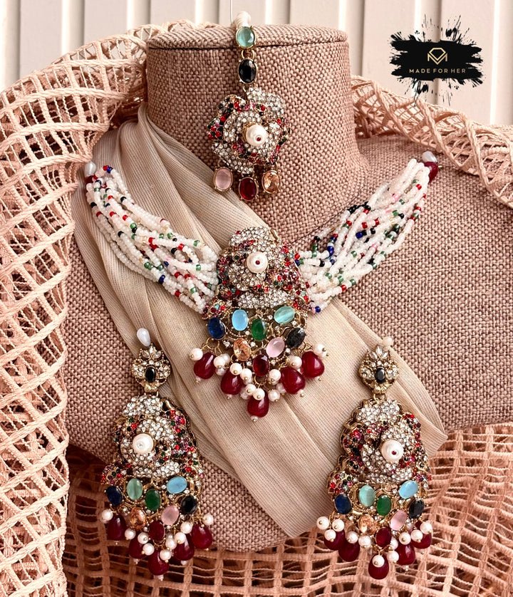 Pearl Gleam Choker Set - KSH1125