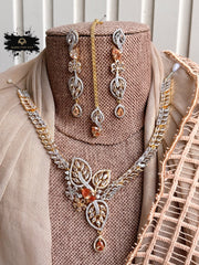 Serenia Zircon Necklace Set - KFS1056