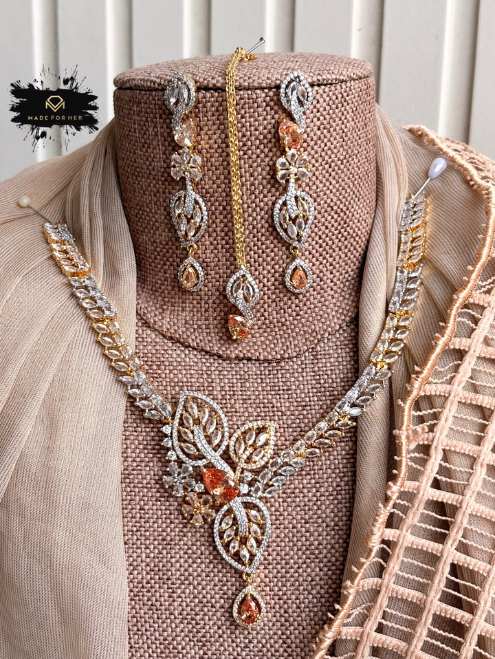 Serenia Zircon Necklace Set - KFS1056
