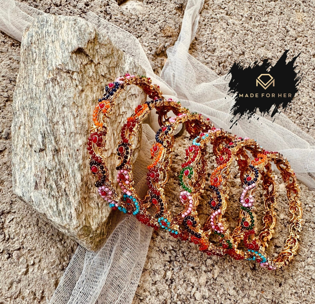 Gulnaar Nauratan Bangles - WM1015