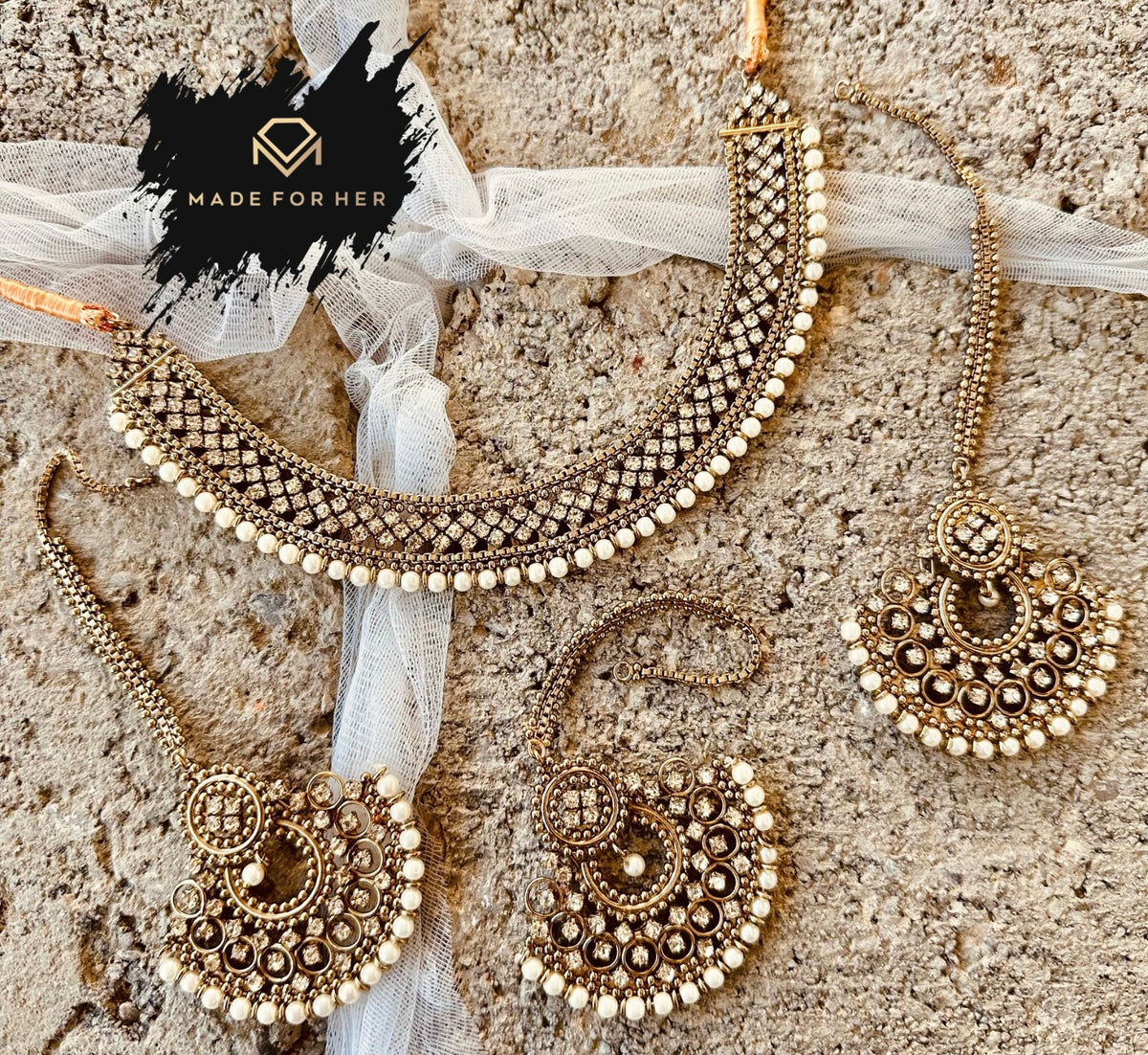 Shahi Noor Necklace Set - WM1005