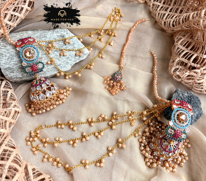 Nauratan Festive Jhumki Tikka - LNS1089