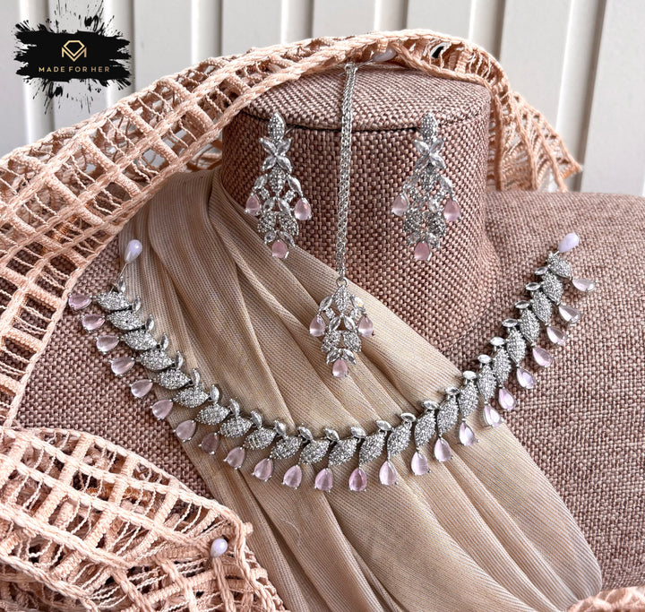 Nova Zircon Necklace Set - KB1012
