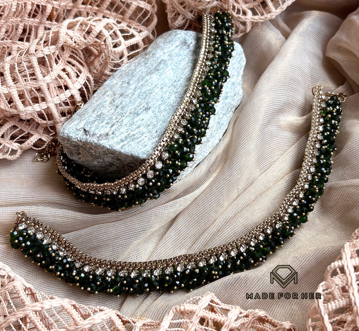 Gajra Glow Anklets - WM1161