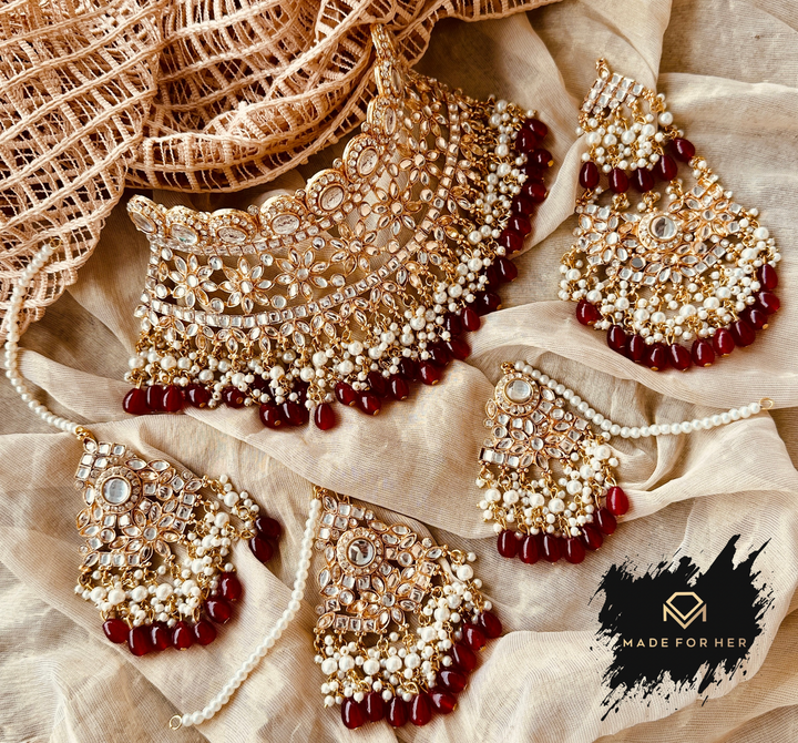 Noor-e-Arzoo Bridal Collar Set - KAT1001