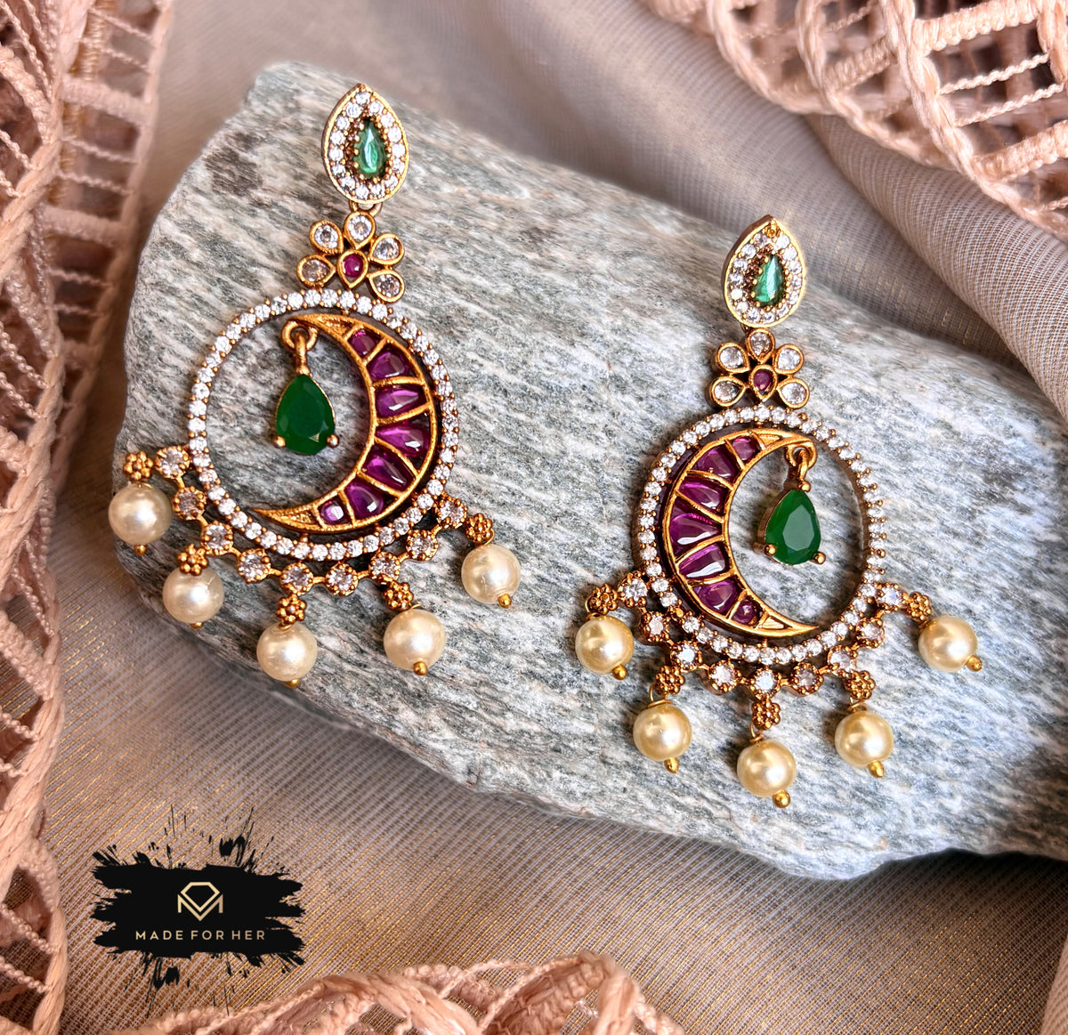 Shahi Nauratan Earrings - KFS1012