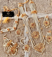 Celestial 3 Layered Hyderabadi Bridal Set - WM1051