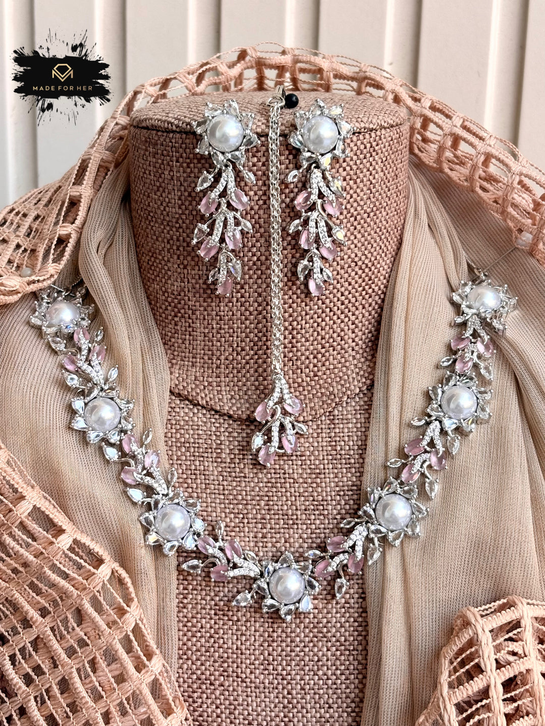 Zarelle Zircon Necklace Set - KSTP1047