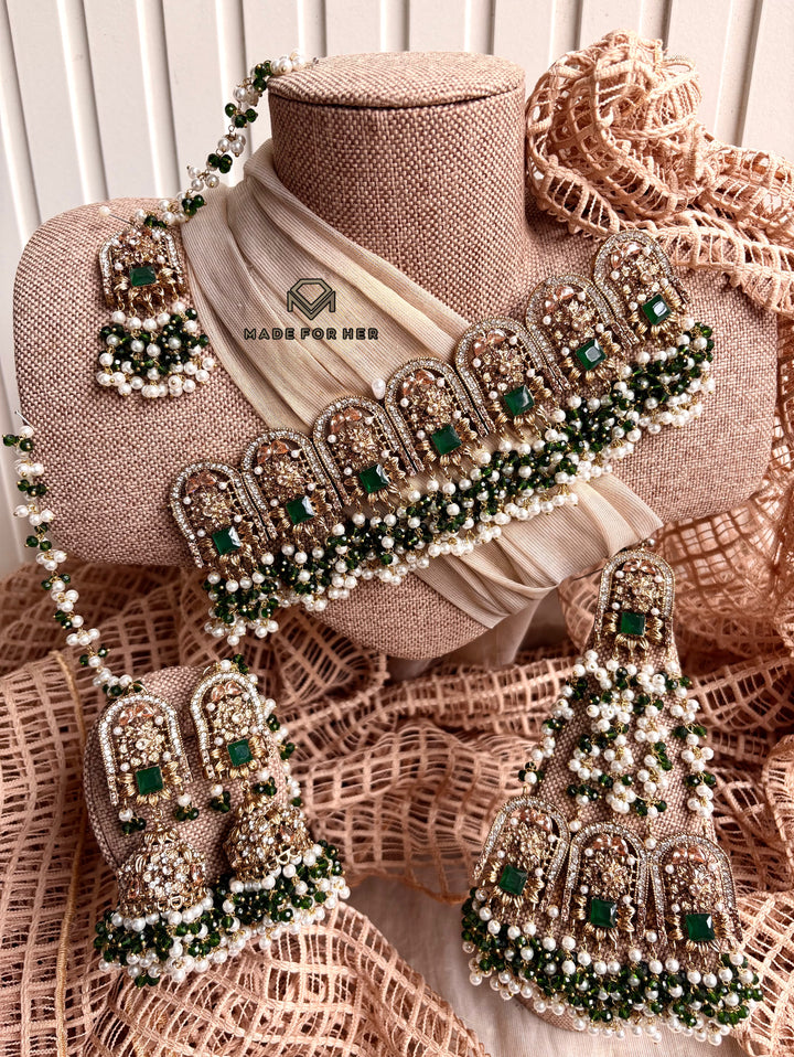 Embellished Bridal Choker Set - LA1079