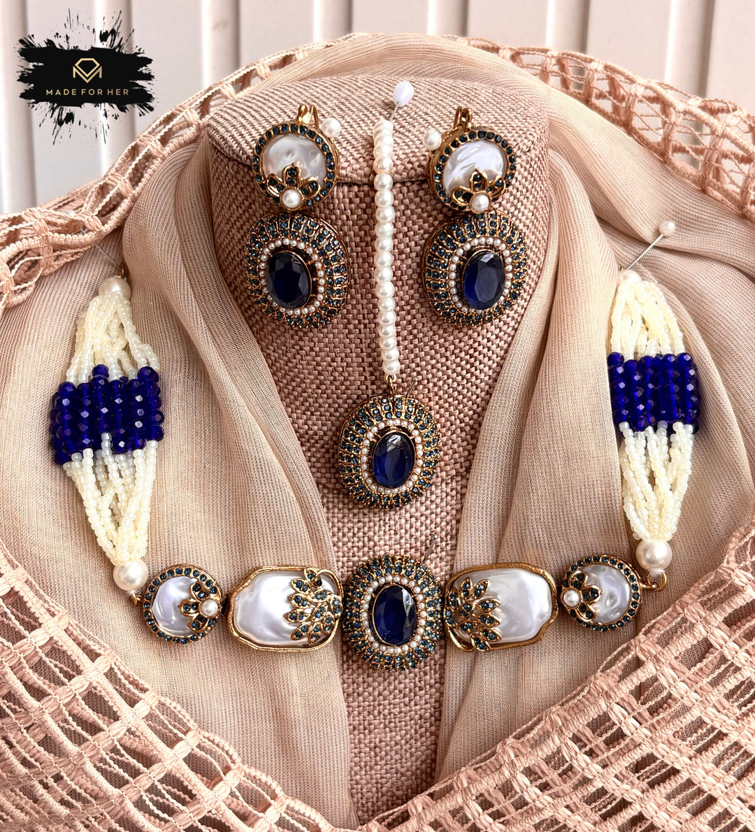 Elite Pearly Choker Set - KAHD1089