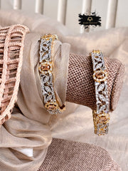 Moonbeam Sparkle Zircon Bangle - Size 2.6 - KKB1016