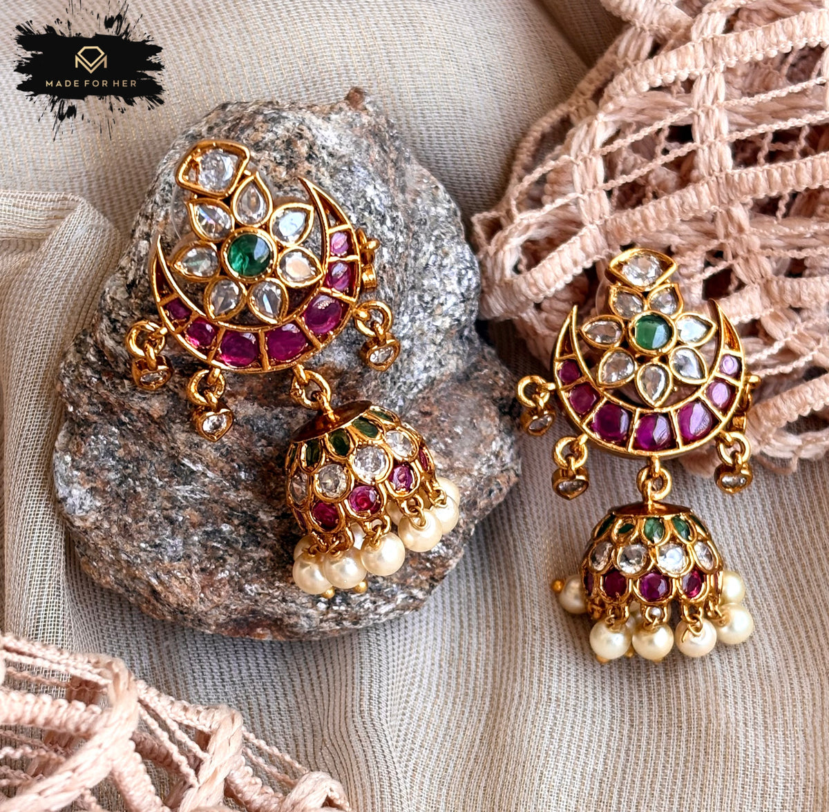 Chand Tara South Earrings - KSTP1050