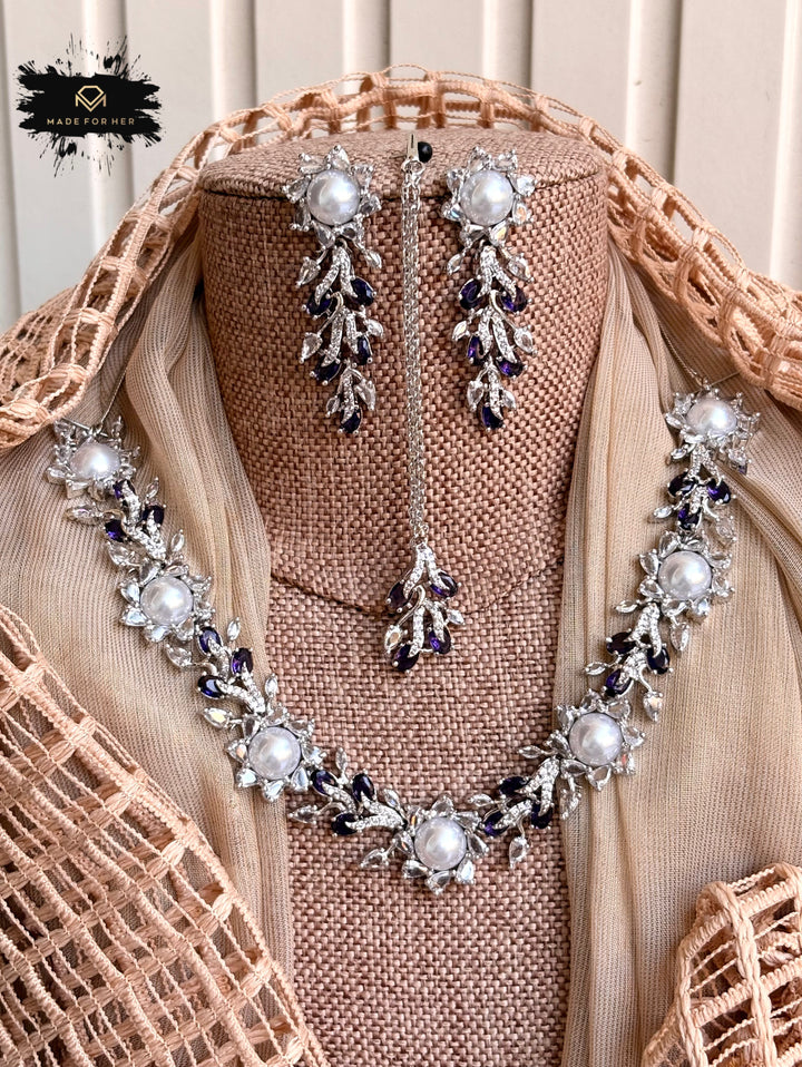 Zarelle Zircon Necklace Set - KSTP1047