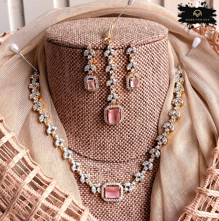 Elanza Zircon Necklace Set - KB1011