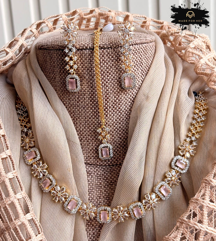 Signature Zircon Necklace Set - KB1001