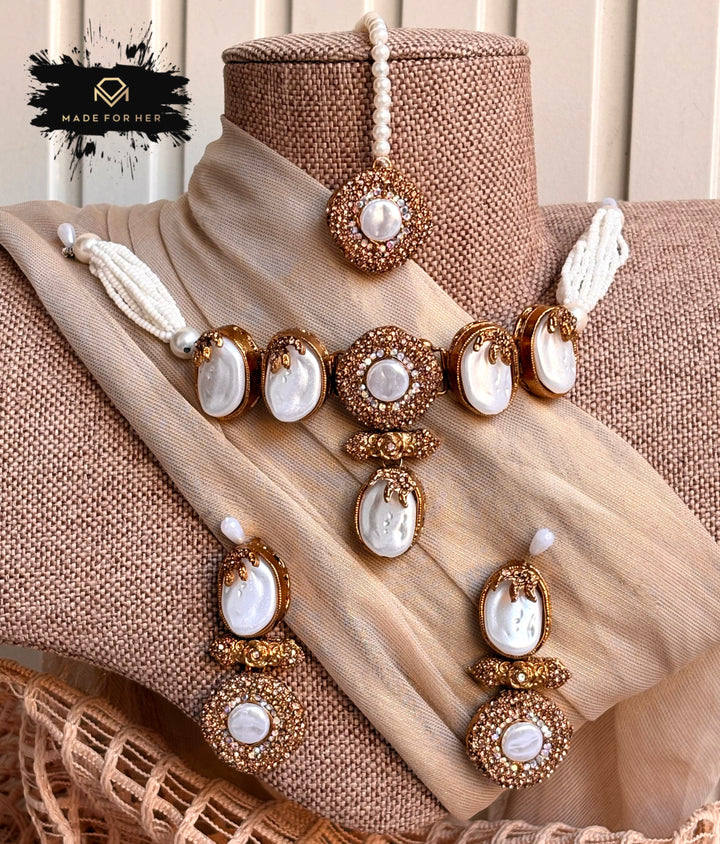 Pearly Luxe Choker Set - KQK1002