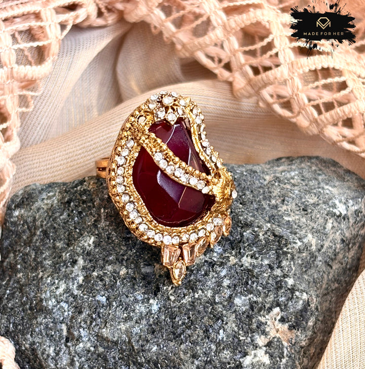 Turkish Blossom Ring - Adjustable - KSH1131