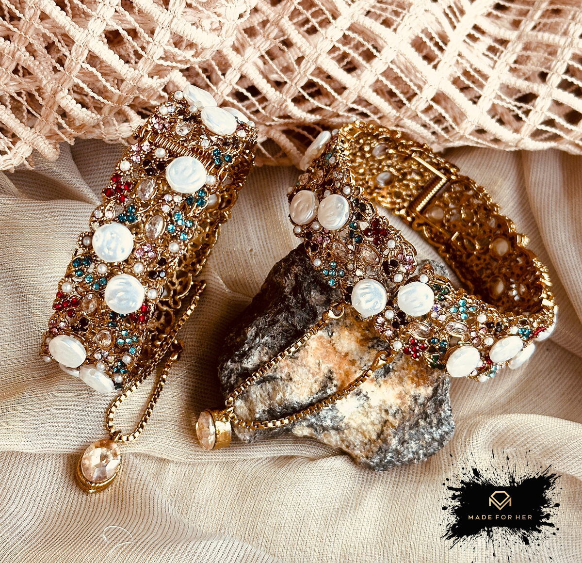 Vibrant Pearly Bangles - KSH1029