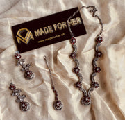 Beautiful Necklace - Black Polish - KSH067