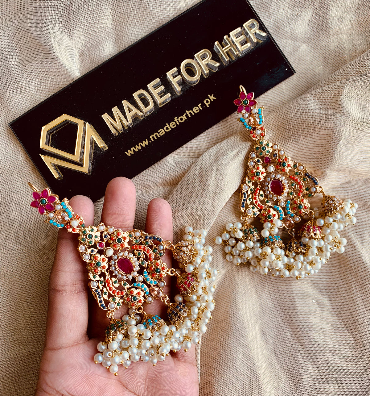 Nauratan Gajra Earings - LNS013