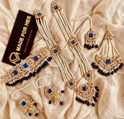 Bridal Choker / Malaa Set - 3 Stone - LA020